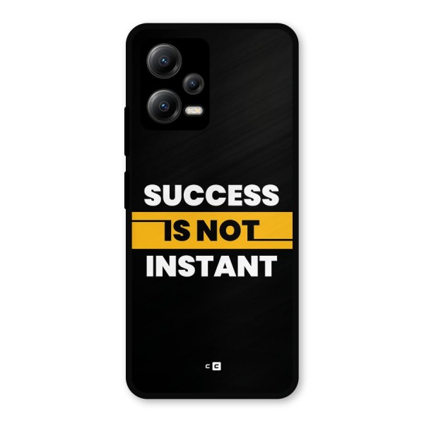Success Not Instant Metal Back Case for Poco X5