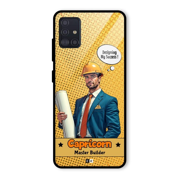 Successful Capricorn Glass Back Case for Galaxy A51