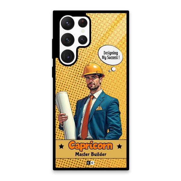 Successful Capricorn Glass Back Case for Galaxy S22 Ultra 5G