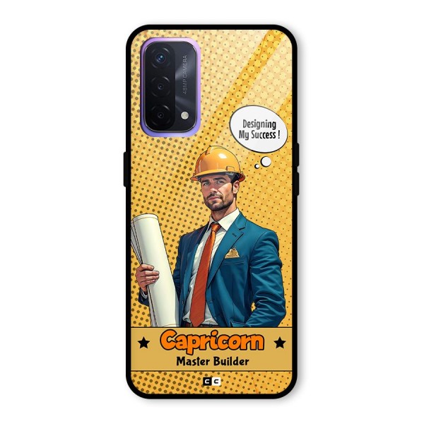Successful Capricorn Glass Back Case for Oppo A74 5G