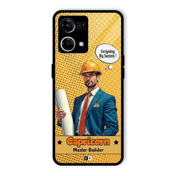 Successful Capricorn Glass Back Case for Oppo F21 Pro 4G