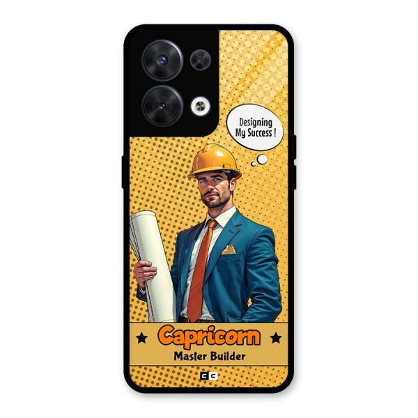Successful Capricorn Glass Back Case for Oppo Reno8 5G