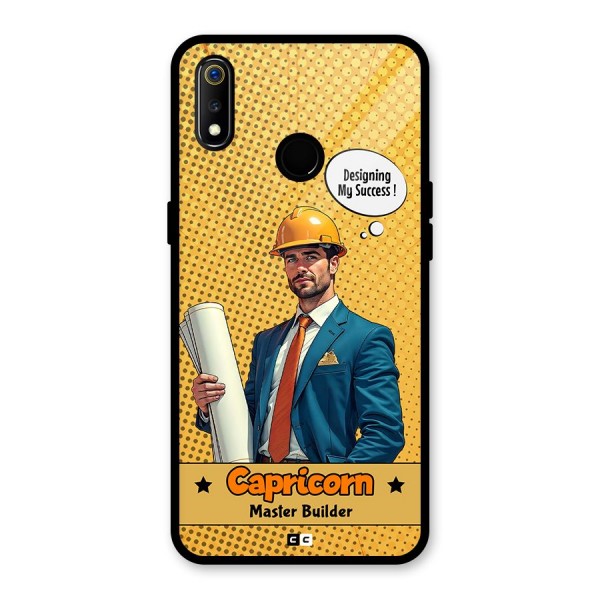 Successful Capricorn Glass Back Case for Realme 3