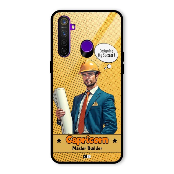 Successful Capricorn Glass Back Case for Realme 5 Pro
