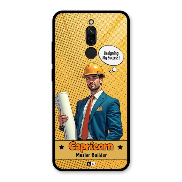 Successful Capricorn Glass Back Case for Redmi 8
