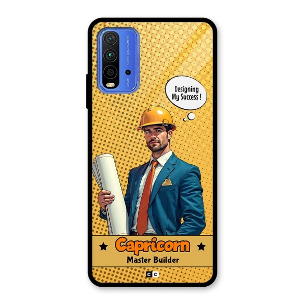 Successful Capricorn Glass Back Case for Redmi 9 Power