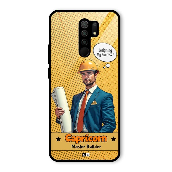 Successful Capricorn Glass Back Case for Redmi 9 Prime