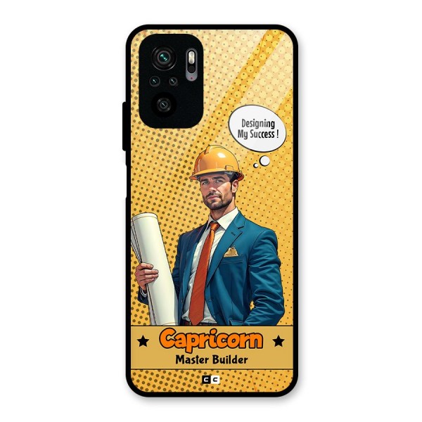 Successful Capricorn Glass Back Case for Redmi Note 10