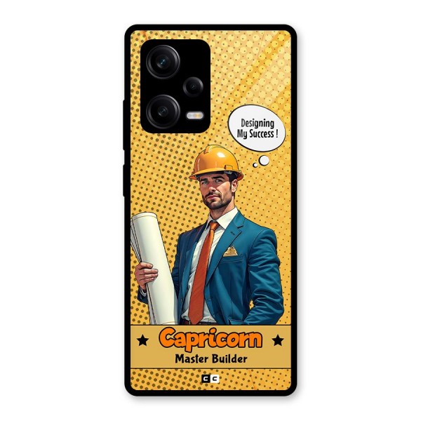Successful Capricorn Glass Back Case for Redmi Note 12 Pro