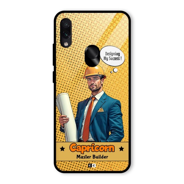 Successful Capricorn Glass Back Case for Redmi Note 7S