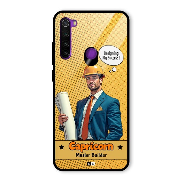 Successful Capricorn Glass Back Case for Redmi Note 8