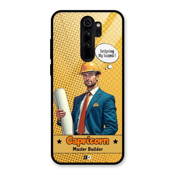 Successful Capricorn Glass Back Case for Redmi Note 8 Pro