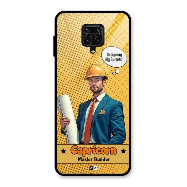 Successful Capricorn Glass Back Case for Redmi Note 9 Pro Max