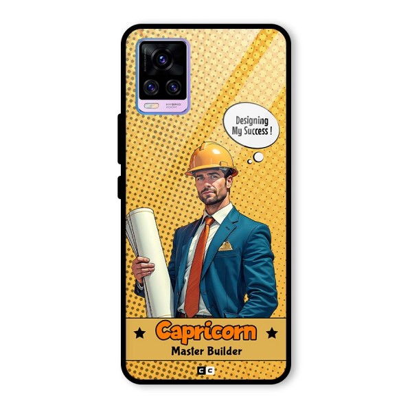 Successful Capricorn Glass Back Case for Vivo V20 Pro