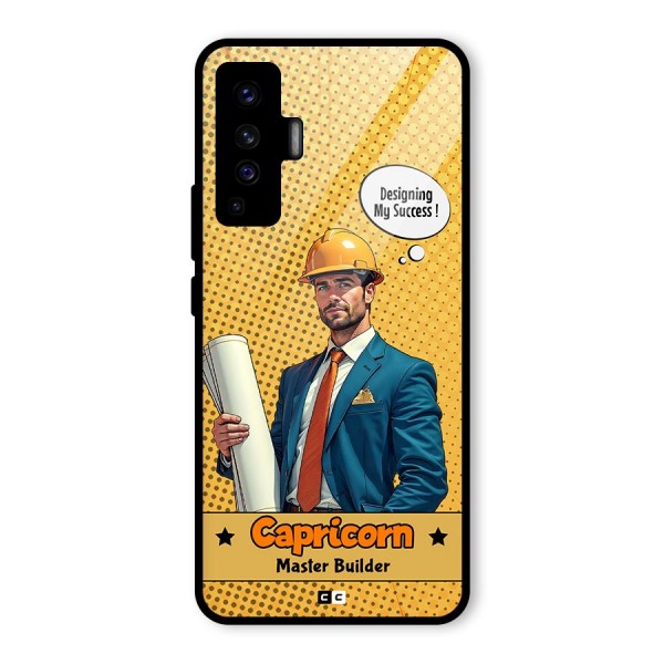 Successful Capricorn Glass Back Case for Vivo X50