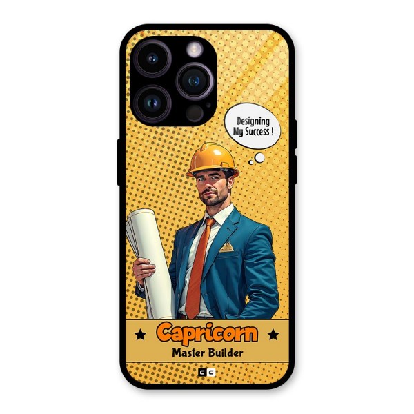 Successful Capricorn Glass Back Case for iPhone 14 Pro Max