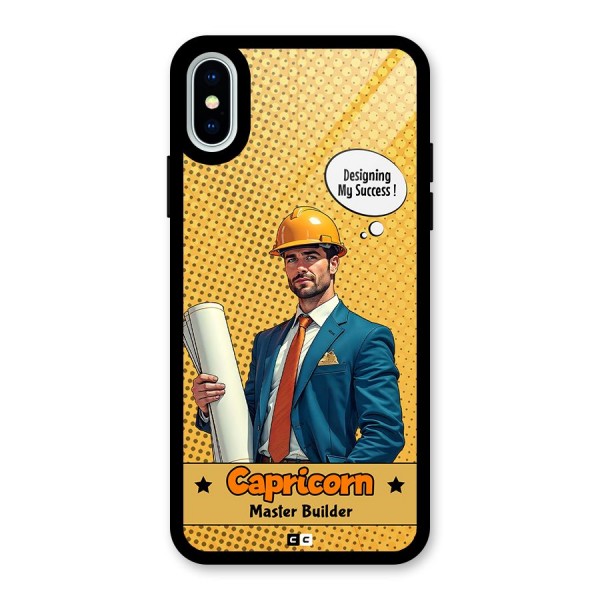 Successful Capricorn Glass Back Case for iPhone X