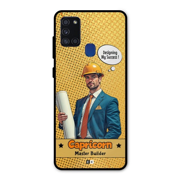 Successful Capricorn Metal Back Case for Galaxy A21s