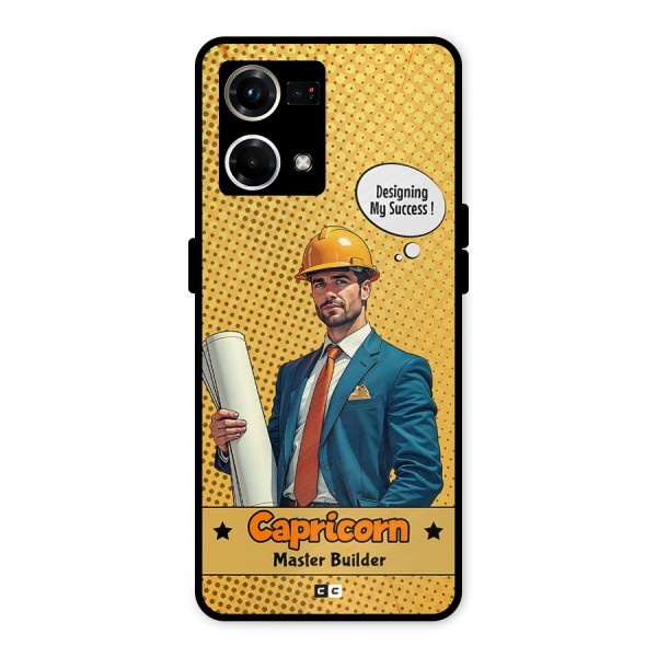 Successful Capricorn Metal Back Case for Oppo F21 Pro 4G