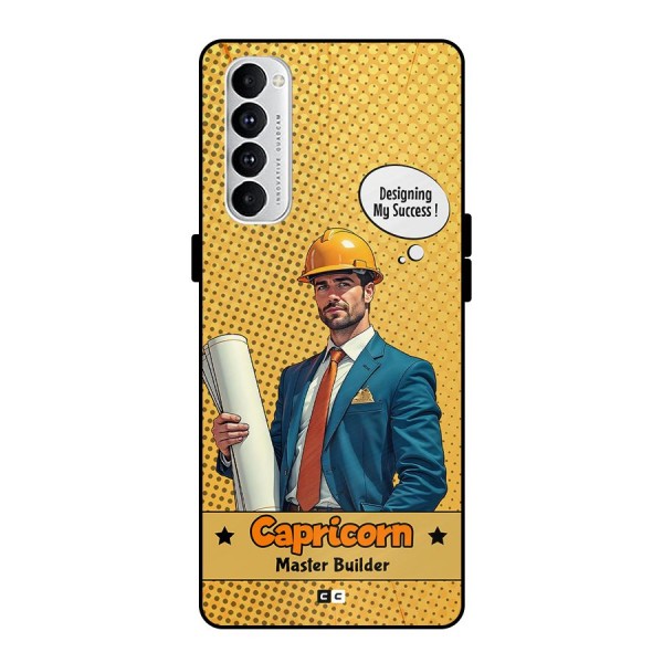 Successful Capricorn Metal Back Case for Oppo Reno4 Pro