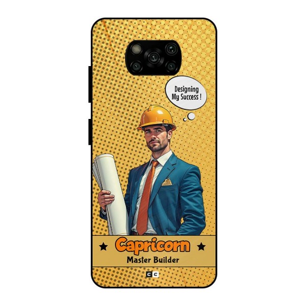 Successful Capricorn Metal Back Case for Poco X3