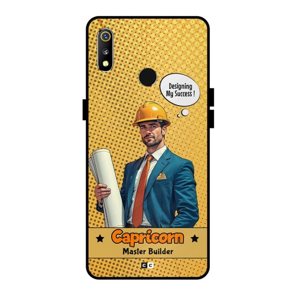 Successful Capricorn Metal Back Case for Realme 3