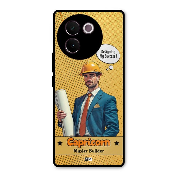 Successful Capricorn Metal Back Case for Vivo V30e