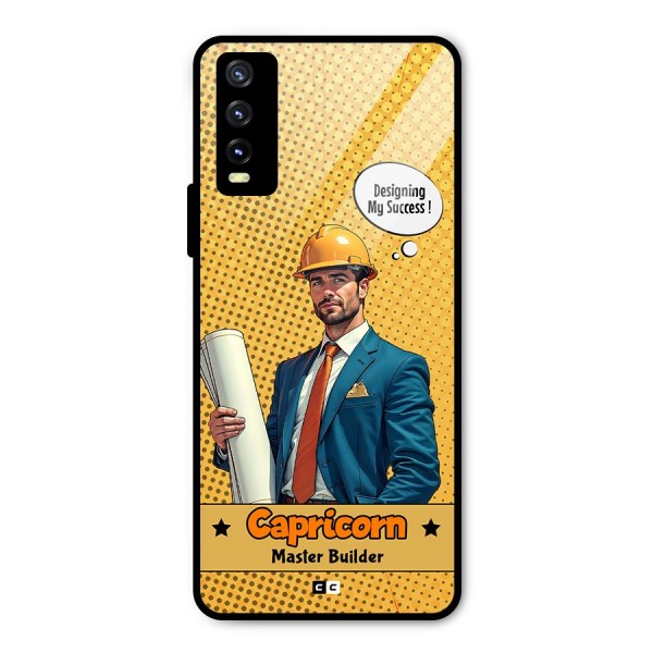 Successful Capricorn Metal Back Case for Vivo Y20i