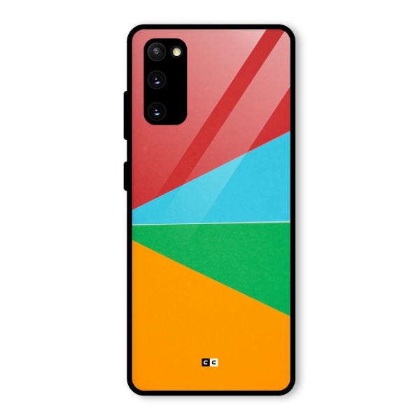 Summer Abstract Glass Back Case for Galaxy S20 FE 5G