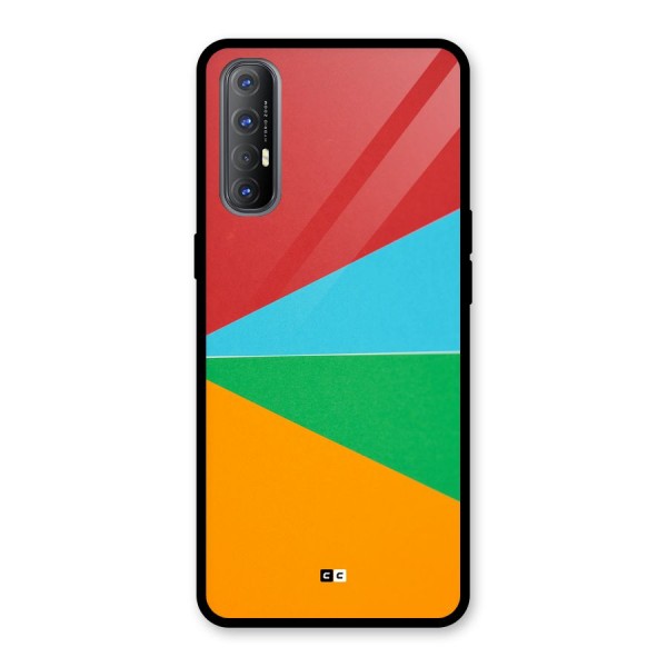Summer Abstract Glass Back Case for Oppo Reno3 Pro