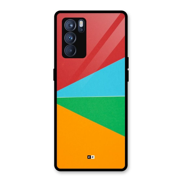 Summer Abstract Glass Back Case for Oppo Reno6 Pro 5G