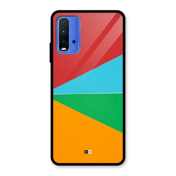 Summer Abstract Glass Back Case for Redmi 9 Power