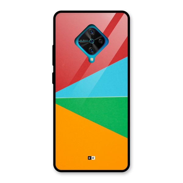 Summer Abstract Glass Back Case for Vivo S1 Pro