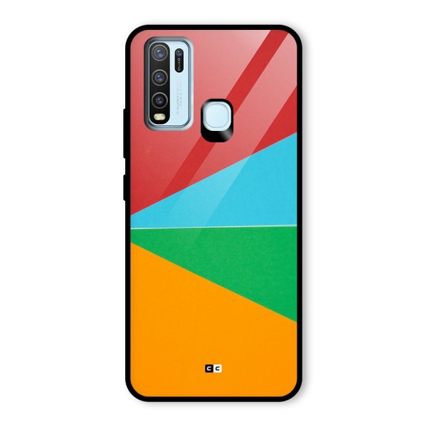 Summer Abstract Glass Back Case for Vivo Y30