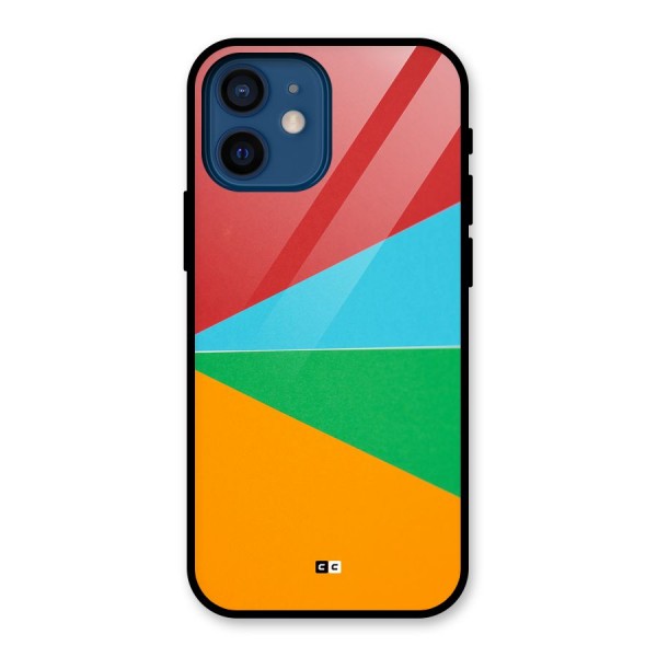 Summer Abstract Glass Back Case for iPhone 12 Mini