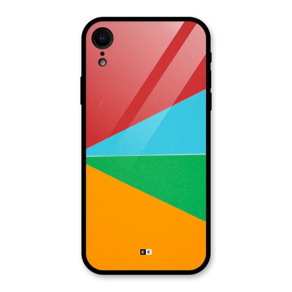 Summer Abstract Glass Back Case for iPhone XR