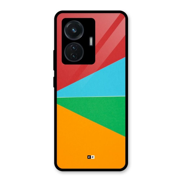 Summer Abstract Glass Back Case for iQOO Z6 44W
