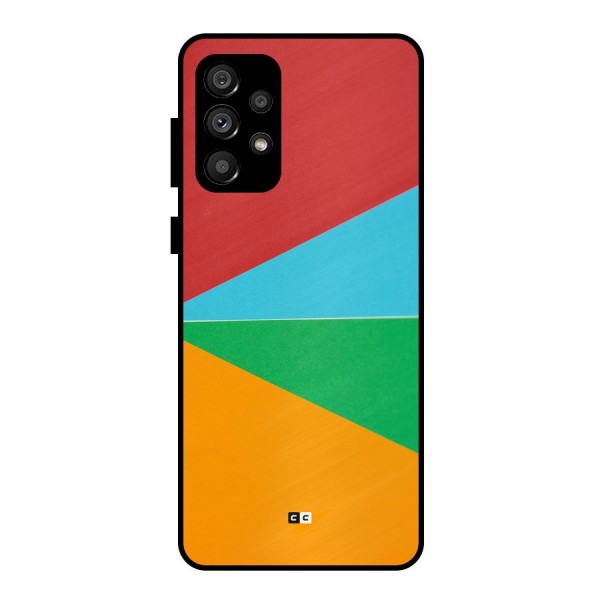 Summer Abstract Metal Back Case for Galaxy A73 5G