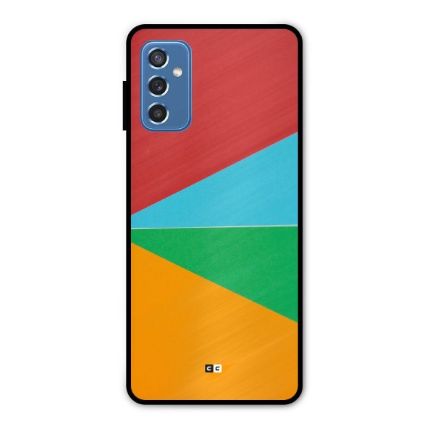 Summer Abstract Metal Back Case for Galaxy M52 5G
