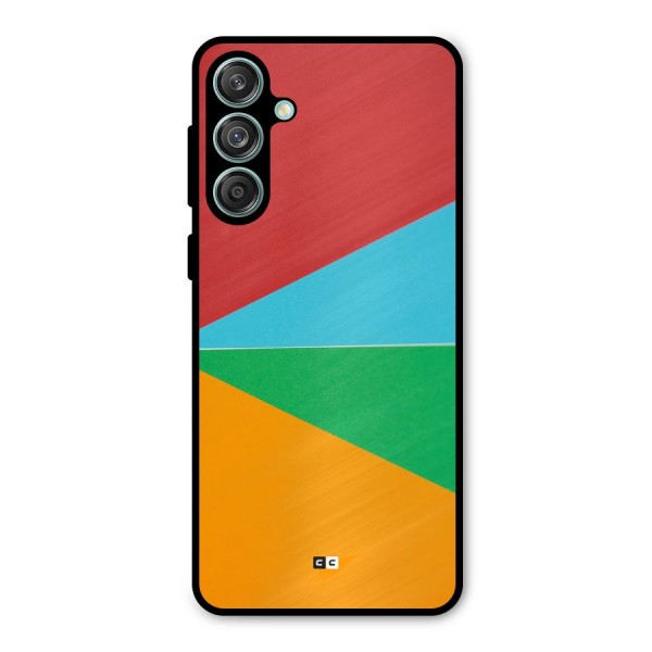 Summer Abstract Metal Back Case for Galaxy M55 5G