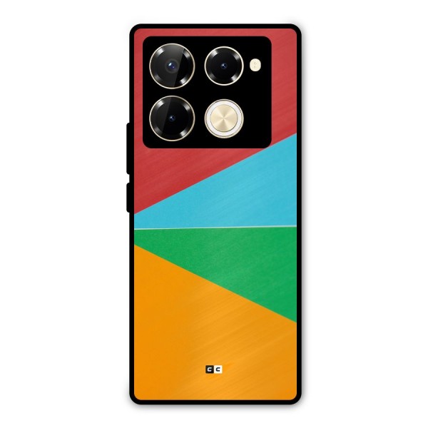 Summer Abstract Metal Back Case for Infinix Note 40 Pro Plus