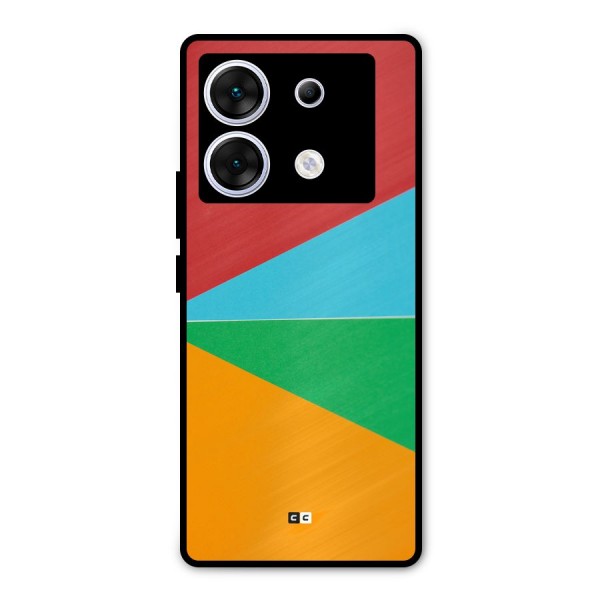 Summer Abstract Metal Back Case for Infinix Zero 30 5G