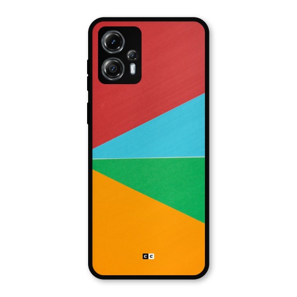 Summer Abstract Metal Back Case for Moto G13