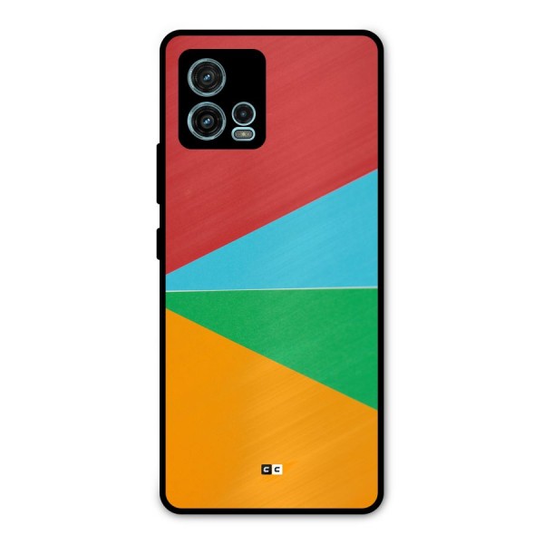 Summer Abstract Metal Back Case for Moto G72