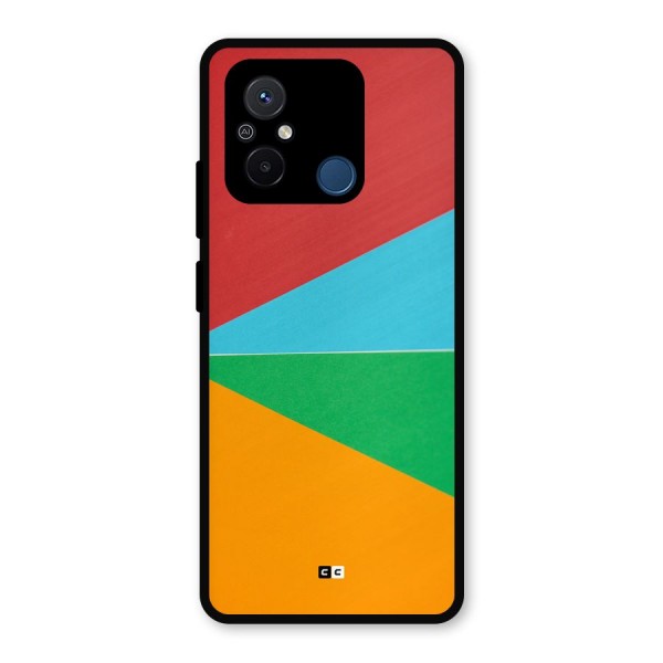 Summer Abstract Metal Back Case for Redmi 12C