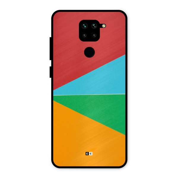 Summer Abstract Metal Back Case for Redmi Note 9
