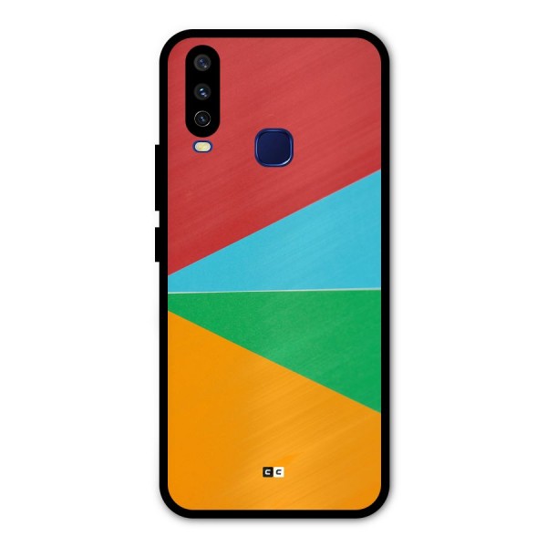 Summer Abstract Metal Back Case for Vivo Y12