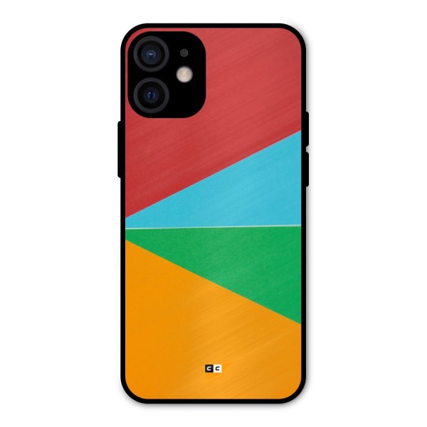 Summer Abstract Metal Back Case for iPhone 12 Mini