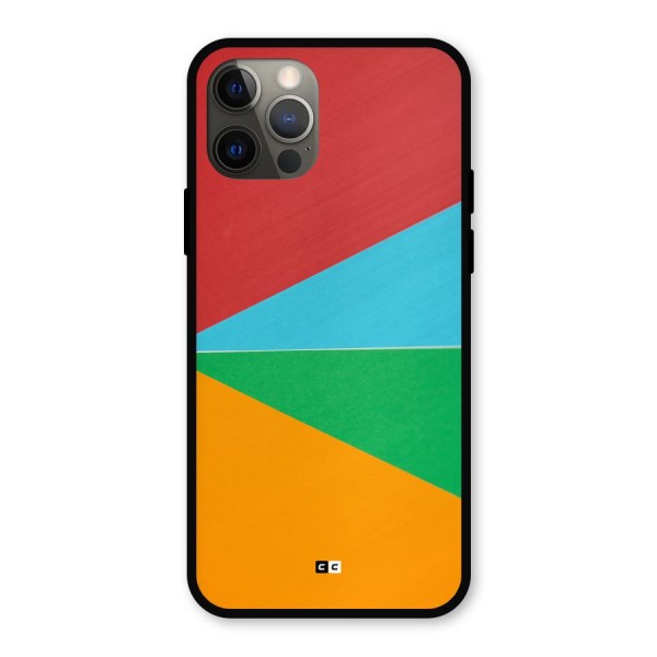 Summer Abstract Metal Back Case for iPhone 12 Pro