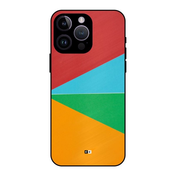 Summer Abstract Metal Back Case for iPhone 14 Pro Max